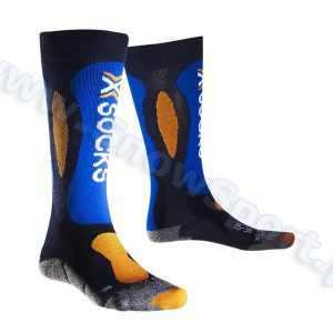 Skarpety X-Socks Ski Carving Silver Junior marine cobalt blue najtaniej